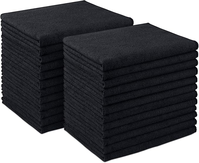 AIDEA Microfiber Cleaning Cloth 24 Pack, Microfiber Towels by AIDEAHOME