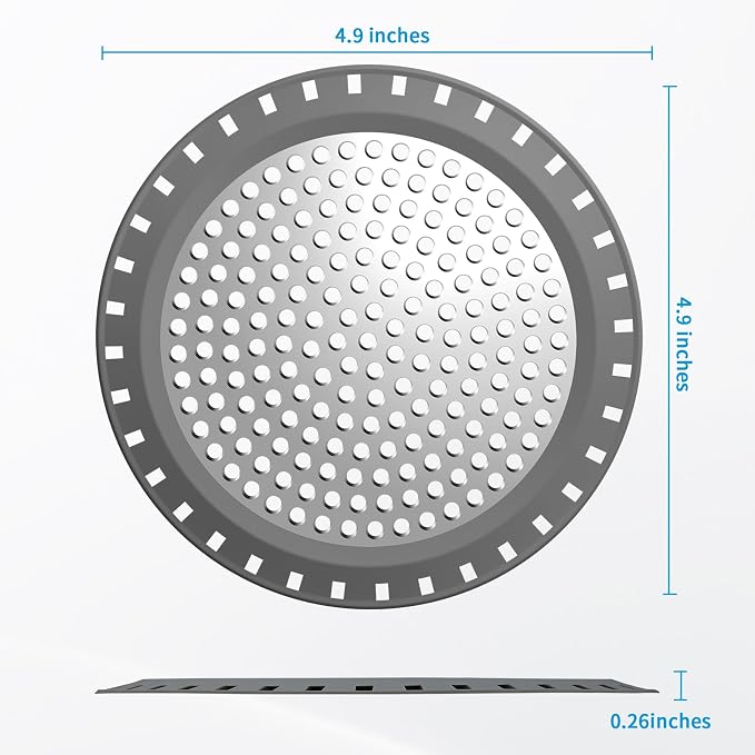 Shower Drain Hair Catcher, Aluvor Shower Drain Cover Bathtub Drain Strainers - Image 2