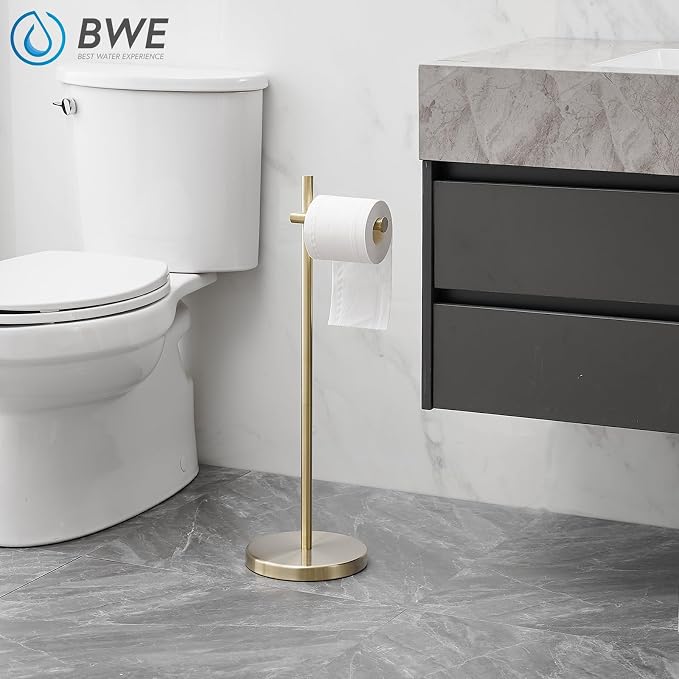 BWE Toilet Paper Holder Free Standing Toilet Paper Holder - Image 3