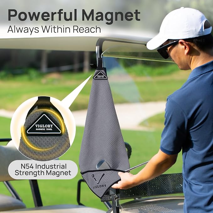 Magnetic Golf Towel for Bag 18" x 18" - Image 3