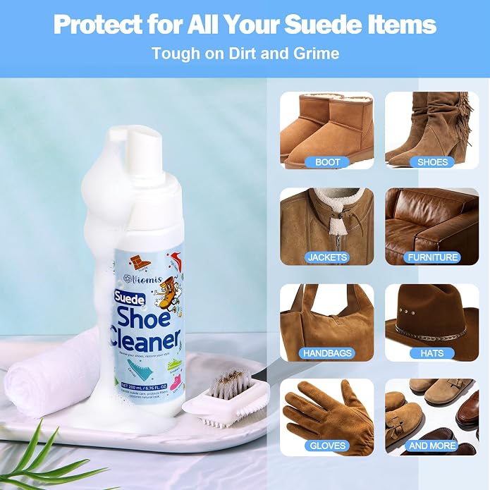 Suede Shoe Cleaner Kit - 200ml Professional Suede & Nubuck Cleaner - Waterless - Image 3