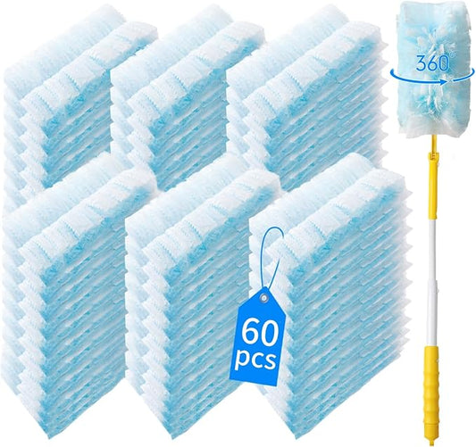60 Count 360° Heavy Duty Duster Refills Compatible by Senowi
