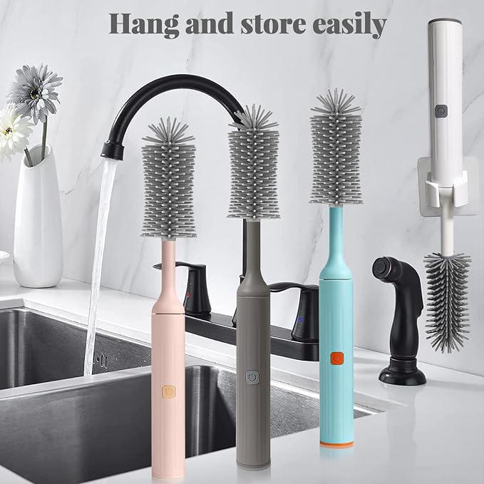 Electric Cleaning Brush with USB Rechargeable Electric Bottle Brush Cleaner and - Image 7