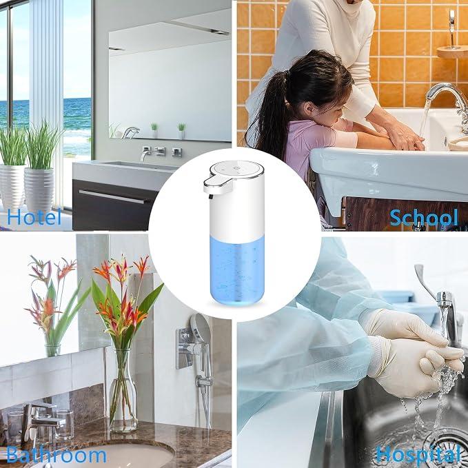Automatic Foaming Soap Dispenser, Touchless Hand Soap Dispenser Rechargeable - Image 6