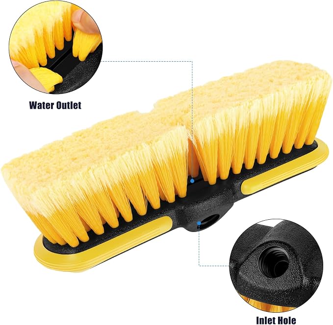 10 Inch Car Wash Brush Head, Scrub Brush Attachment - Image 4