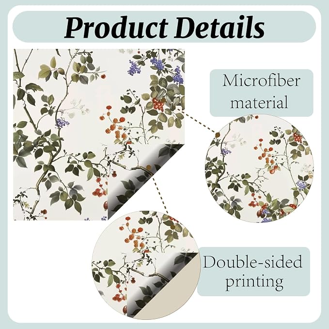 CREATCABIN 6 Packs Thickened Glasses Cleaning Cloth Elegant Flower Design - Image 3