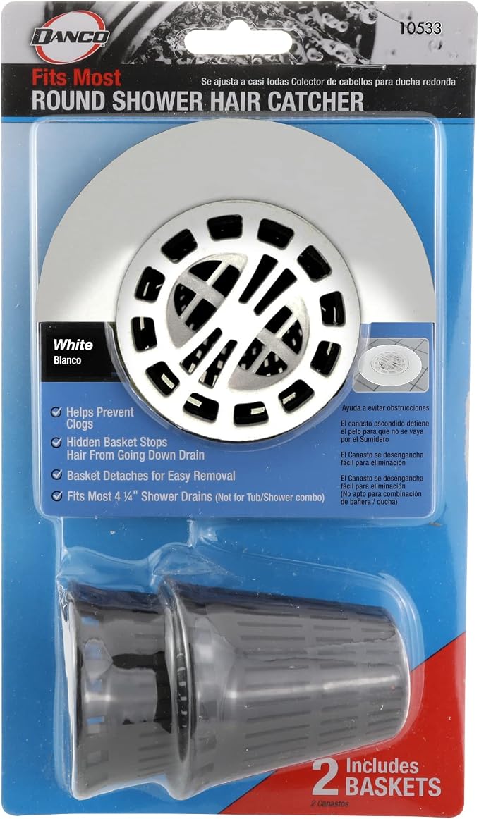 DANCO Hair Catcher for Stand-Alone Shower Drain Cover | 3-inch Shower Drain - Image 8