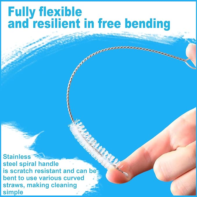 Straw Cleaner Brush Long 10 Inch, Straws Brush of Bristles Diameter 10 mm - Image 5