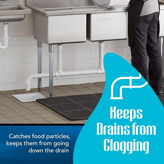 8.5-inch Floor Sink Drain Cover Alternative, Square Drain Basket - Image 6