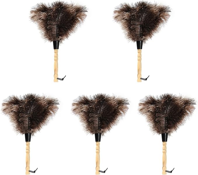 Ostrich Feather Duster 14 inch Fluffy Natural Genuine Ostrich Feathers by iHUFeather