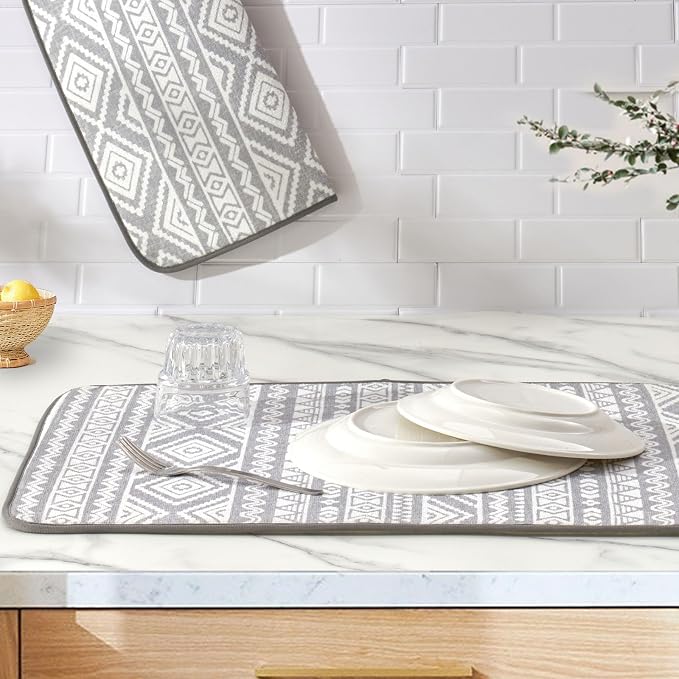 FRESHMINT Printed Dish Drying Mats - Image 2