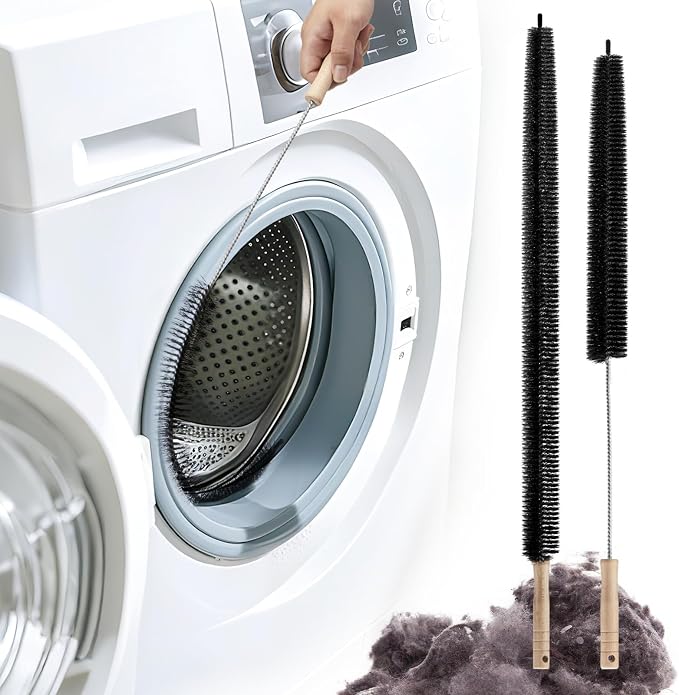 2 Pack Dryer Vent Cleaning Brush, Dryer Vent Cleaner Brush Set, Trap and Duct by Unknown
