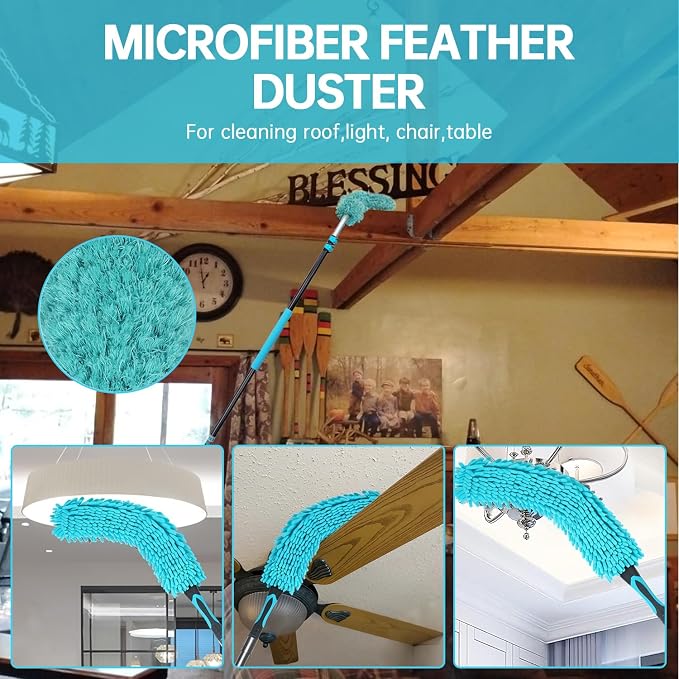 High Ceiling Duster Kits with 3-8ft Heavy Duty Extension Pole - Image 6