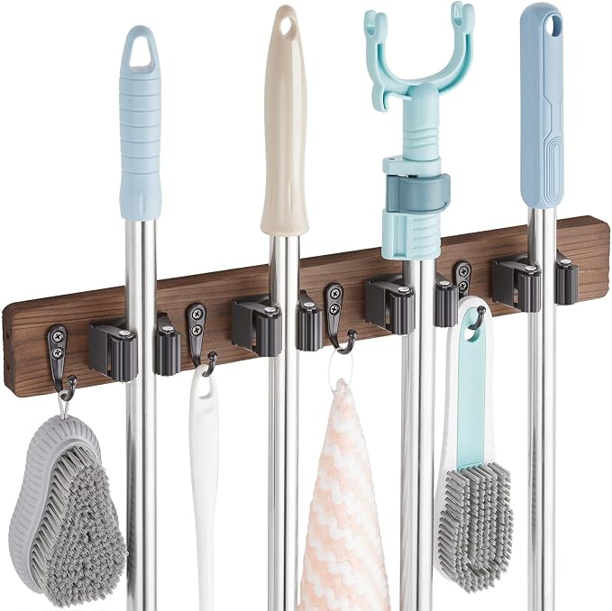 Mop and Broom Holder Wall Mount by OUTNILI