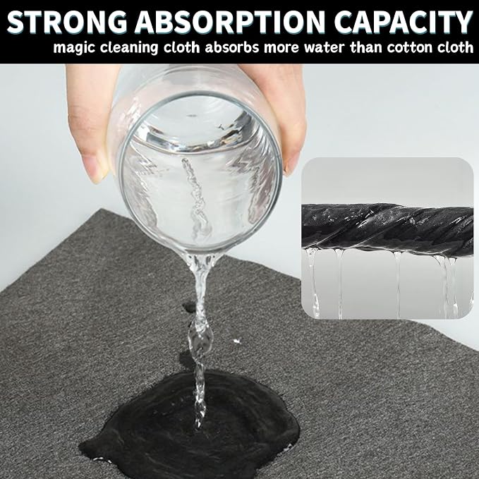 10PCS Thickened Magic Cleaning Cloth, Absorbent Magic Cleaning Glass Cloth - Image 2
