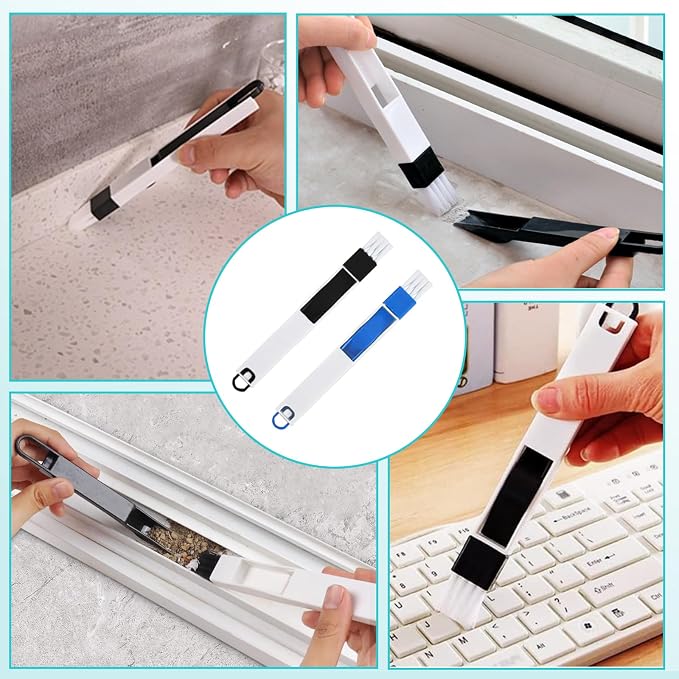 15-Piece Crevice Cleaning Brush Set – Narrow Gap, Grout Line & Window Track - Image 7