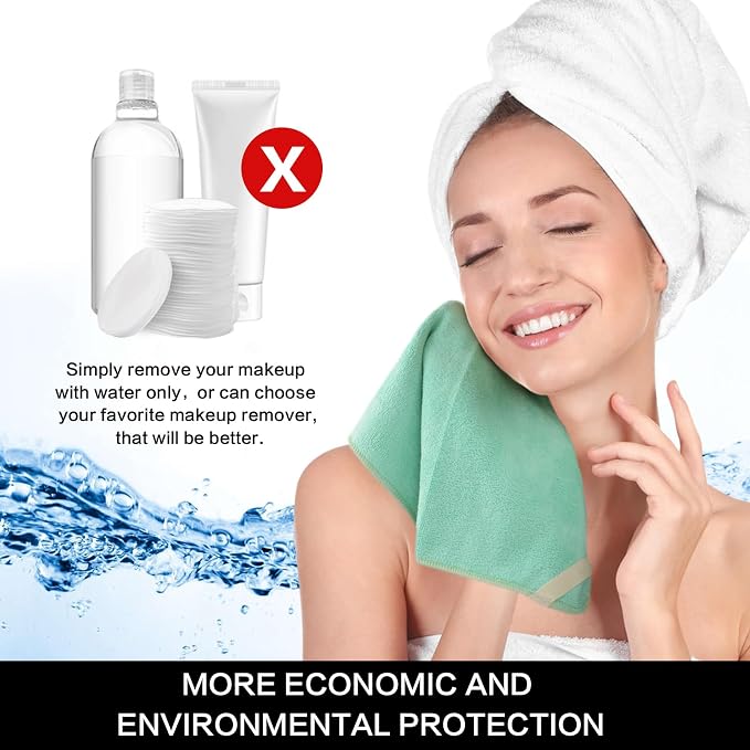 SINLAND Microfiber Facial Cloths Fast Drying Washcloth 12inch x 12inch - Image 6