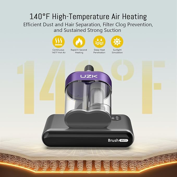 Bed Vacuum Cleaner Mattress Vacuum Cleaner, 16Kpa Powerful Handheld Vacuums - Image 5