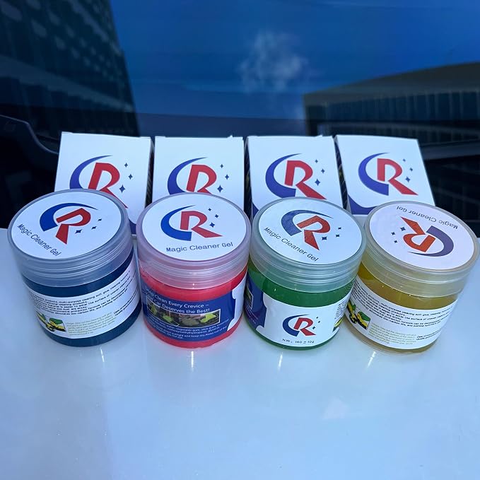 12-Pack Car Cleaning Gels Car Interior Cleaner Putty Slime Auto Detailing Tools by CRCHRWLIN