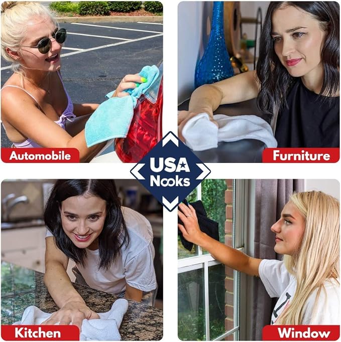 USANOOKS Premium 300GSM Microfiber Cleaning Cloth - Image 5