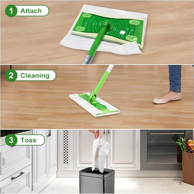 Orighty Dry Sweeping Cloths, Mop Pads Refills Compatible - Image 7