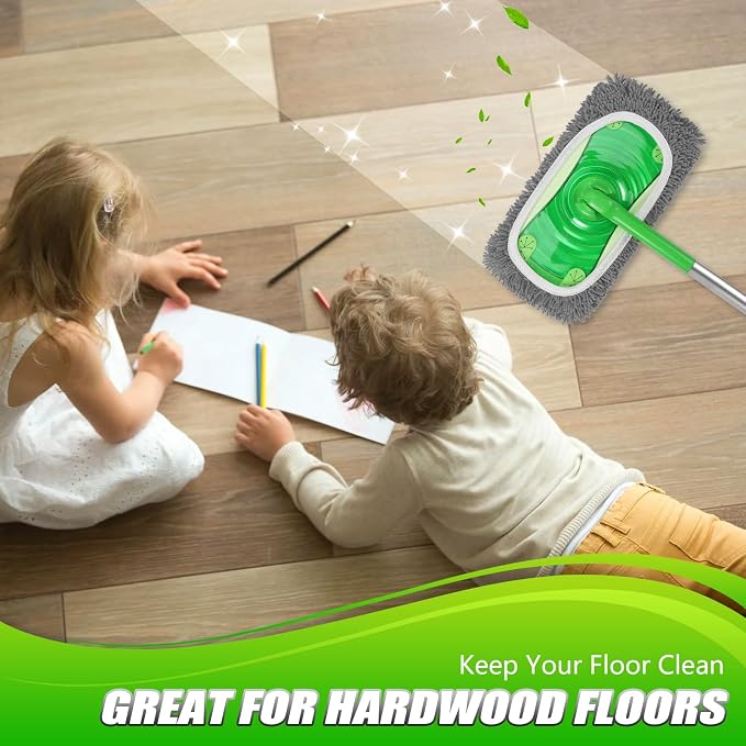 Set of 4 Reusable Microfiber Mop Pads Compatible - Image 7