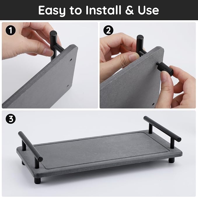 Segbeauty 12x6in Large Vanity Tray, Instant Stone Drying Mat - Image 4