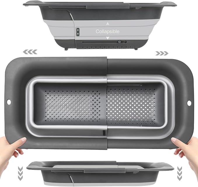 ROTTOGOON Collapsible Colander Strainer, Expandable Over the Sink Colander by ROTTOGOON