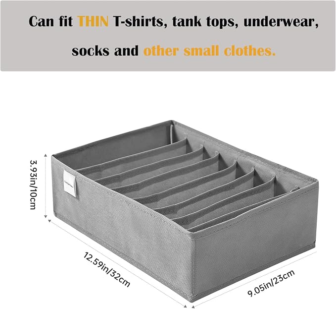 4 Packs T-shirt Drawer Organizers - Image 3