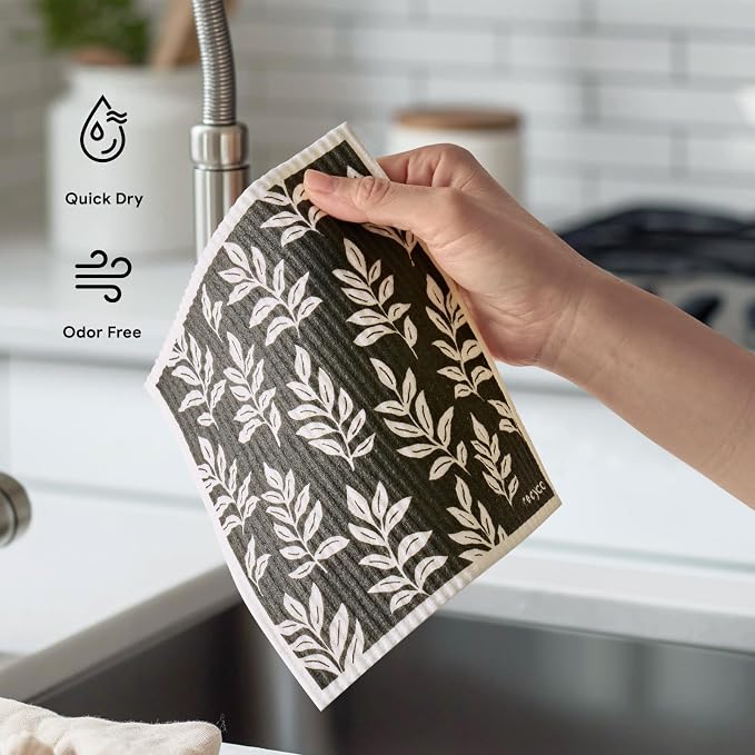RECYCO Swedish Dishcloths for Kitchen | 5 Pack Mystic Meadows Washable Dish - Image 6