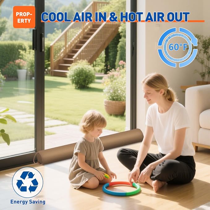 MAGZO Door Draft Stopper 36 Inches, Weighted Triangular Door Snake - Image 6