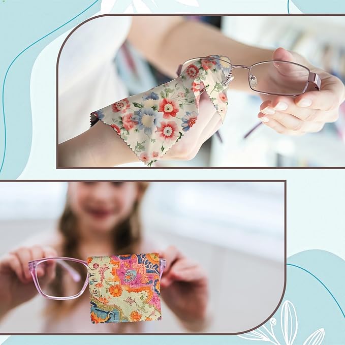 6 PCS Glasses Cleaning Cloth Eyeglass Lens Microfiber Cleaning Cloth Reusable - Image 5