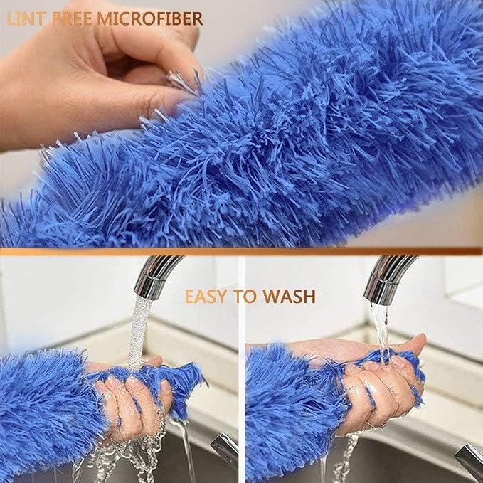 Microfiber Feather Duster Extendable Duster, Scratch-Resistant Cover, Bendable - Image 8