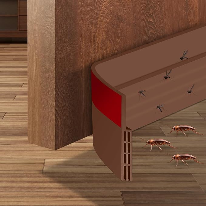 Ainiv Door Draft Stopper Under Door Seal, Adhesive Under Door Sweep Weather by Ainiv