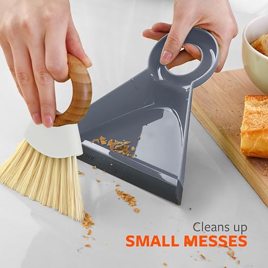 Full Circle Tiny Team Mini Compact Brush & Dustpan Set, Portable Handheld Broom - Image 6