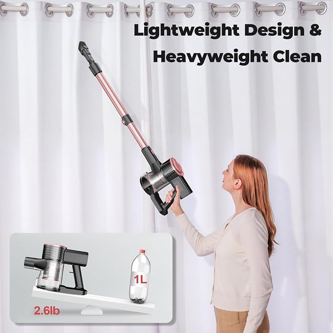Cordless Vacuum Cleaner, Powerful Lightweight Stick Vacuum - Image 7