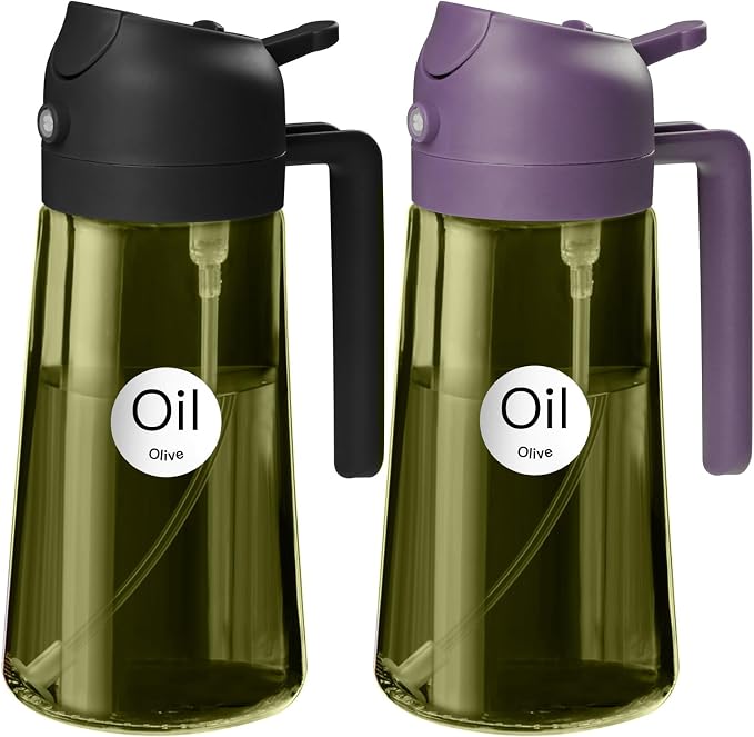 YARRAMATE 2Pcs 16oz/470ml Dark Green Oil Sprayer by YARRAMATE