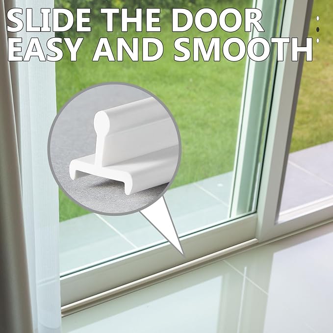 2 Pcs Sliding Screen Door Replacement Track 72 Inch Vinyl Bottom Track Sliding - Image 4