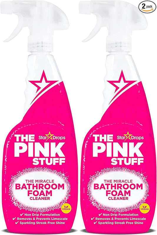 Stardrops - The Pink Stuff - The Miracle Bathroom Foam Cleaner 750ml 2-Pack by ThePinkStuff