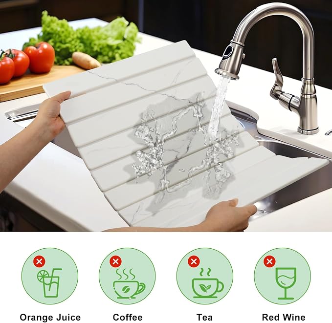 Large Stone Drying Mat for Kitchen Counter - Image 5