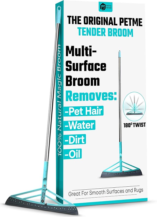 Magic Broom Squeegee Dog Pet Hair Remover, Height Adjustment by Unknown