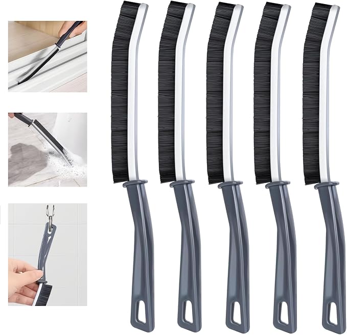 5 Pcs Hard Bristle Crevice Cleaning Brush by KAMISAFE