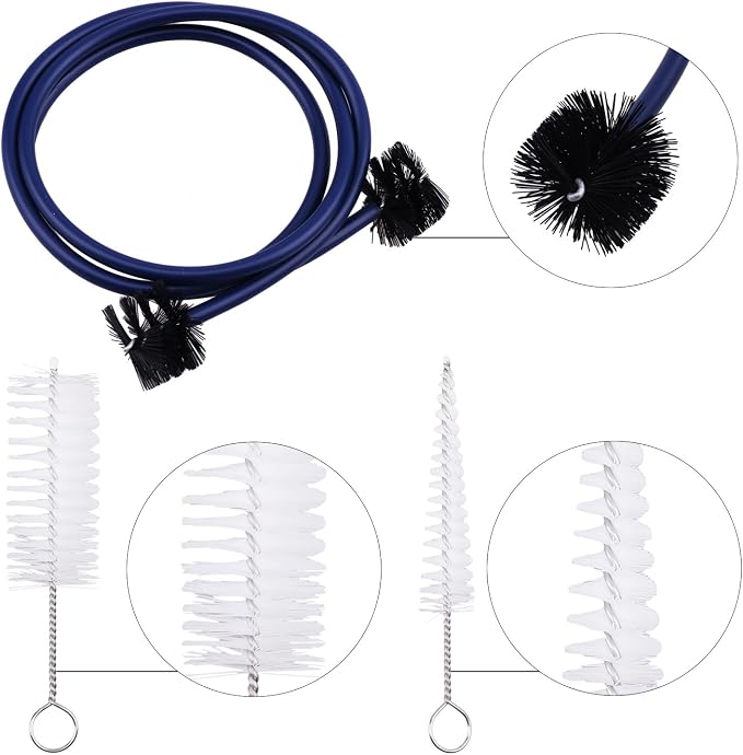 Trumpet Cleaning Care Kit Mouthpiece Brush Valve Flexible Brush Set - Image 5