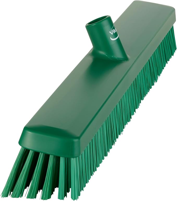 Vikan 31952 24" Heavy-Duty Push Broom, Soft/Stiff - Image 2
