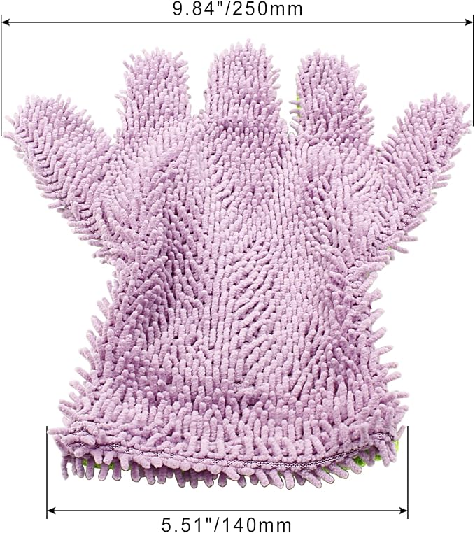 BokWin 2-Pack Car Wash Mitt Scratch Free, 5-Finger Microfiber Wash Mitts - Image 5