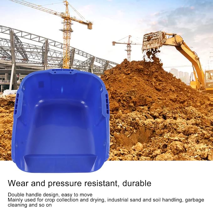 Plastic Dust Pan Heavy Duty Dustpan Large Capacity Dustpan Double Handle Wear - Image 4