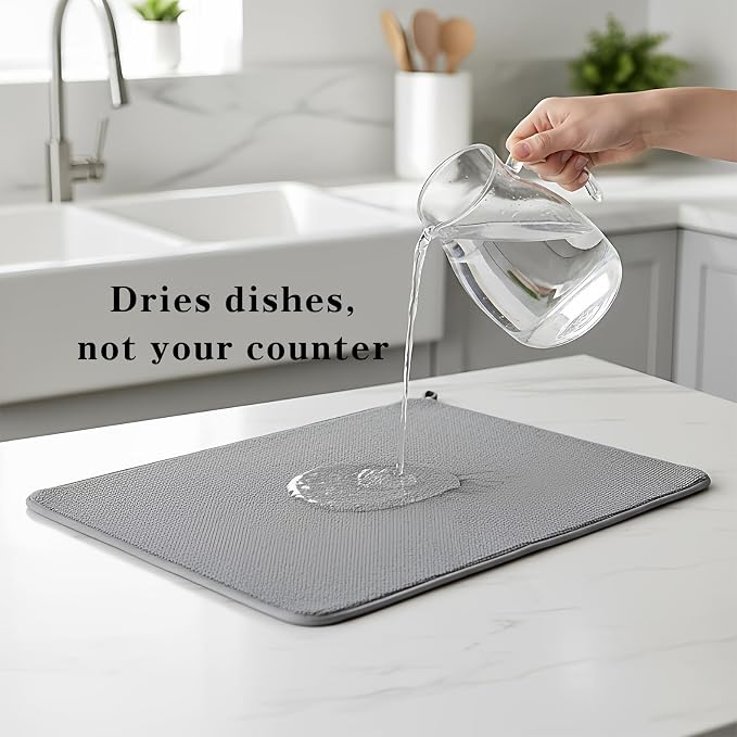 Dish Drying Mat 2 Pack, Dish Drying Mats - Image 4