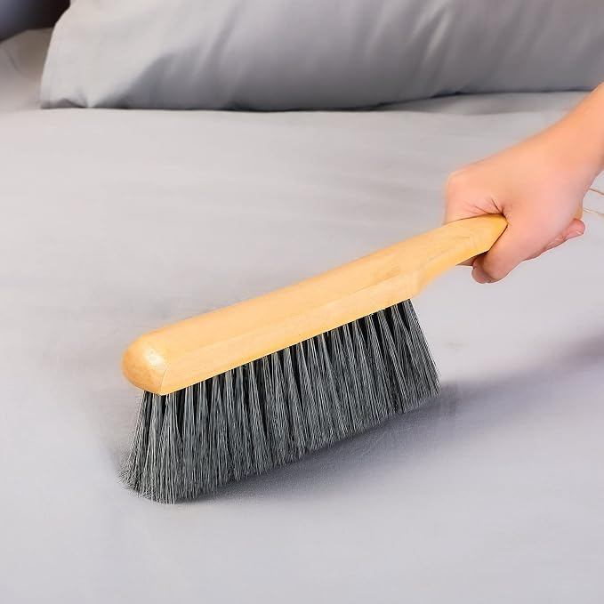 Patelai 2 Pieces Wooden Bench Brushes Fireplace Brush Natural Fiber Bench Soft - Image 6
