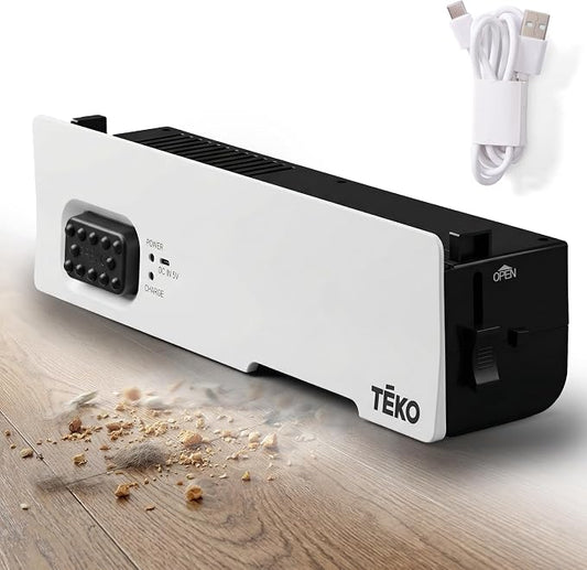 Teko Under-Counter Toe Kick Automatic Vacuum System, Cordless Strong-Suction by Teko