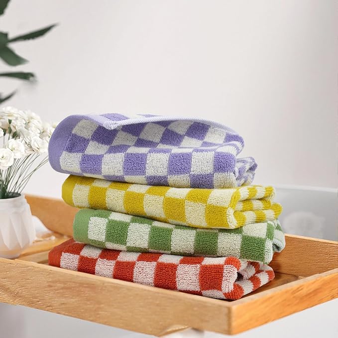 Jacquotha Washcloths 12 Pack Checkered - Image 2